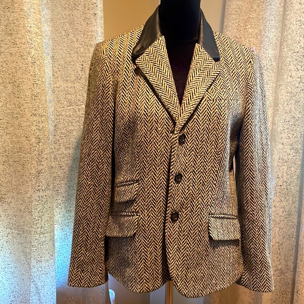 Lauren Ralph Lauren Petite Tweed wool blazer Preloved 14p